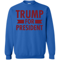 Trump for President Crewneck Pullover Sweatshirt  8 oz. - Trumpshop.net