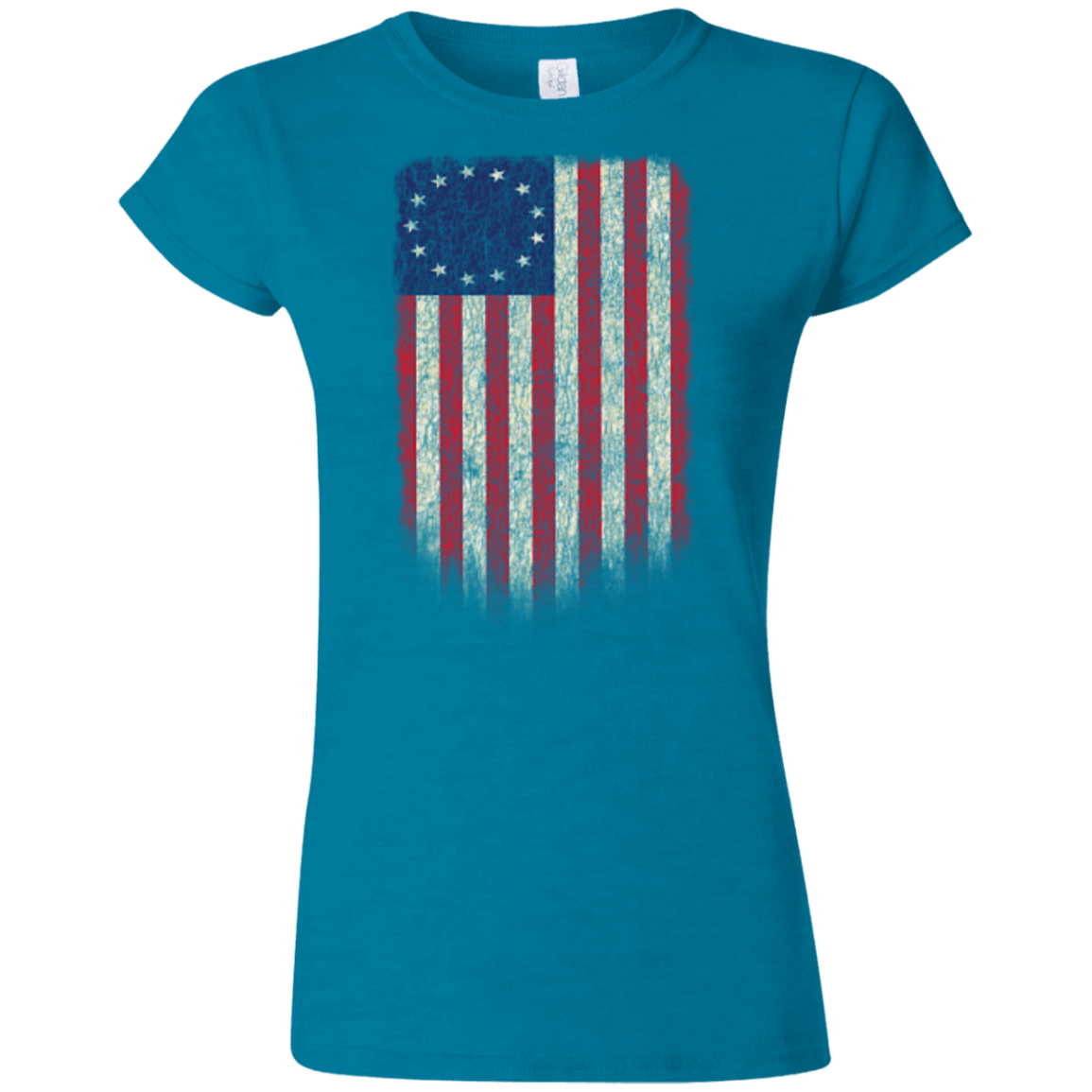 Betsy Ross Flag 13 Colonies Ladies' T-Shirt - Trumpshop.net