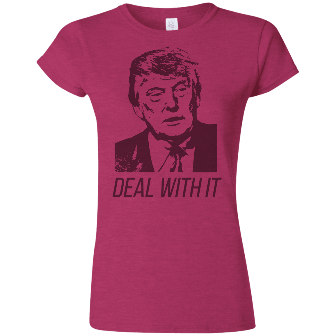 Trump Deal With It Softstyle Ladies' T-Shirt - Trumpshop.net