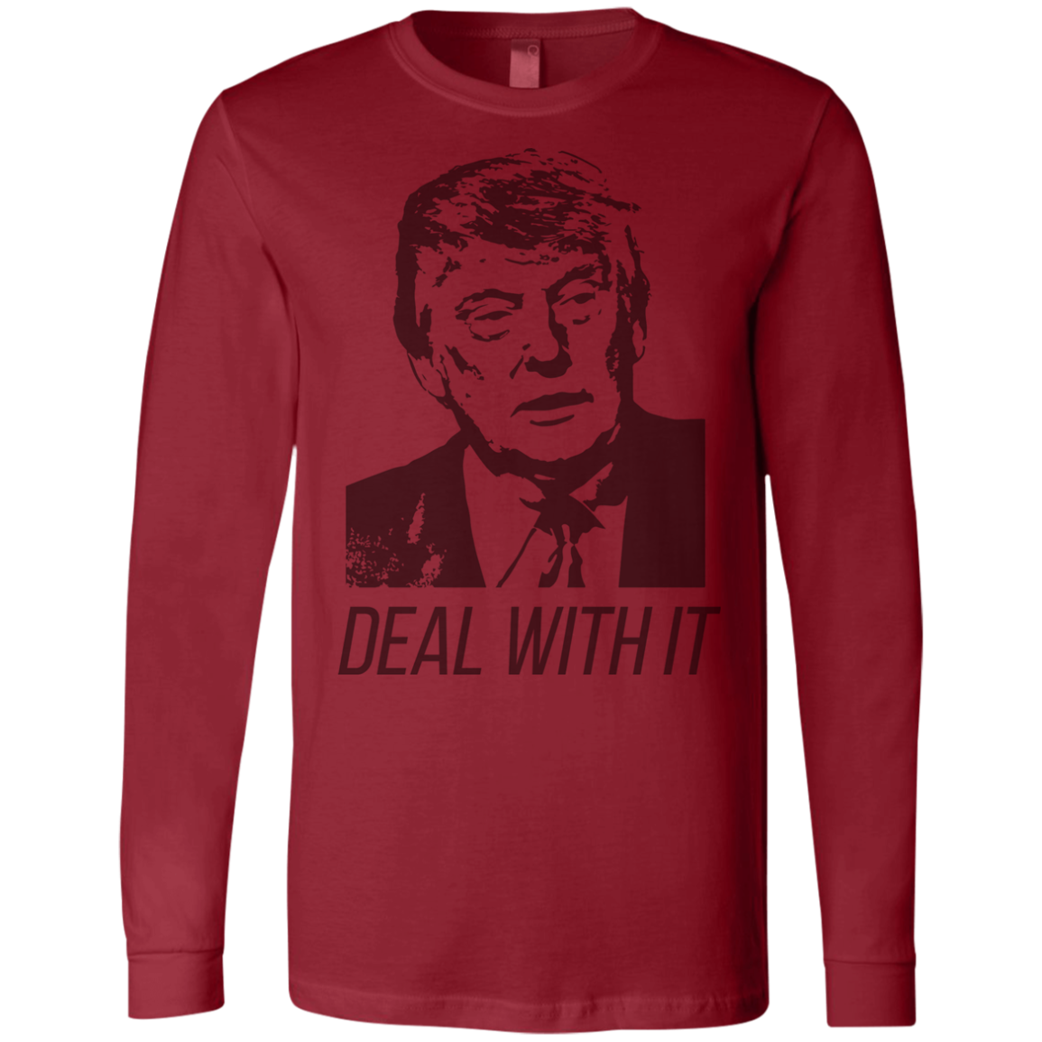 Trump Deal With It Men's Jersey LS T-Shirt - Trumpshop.net