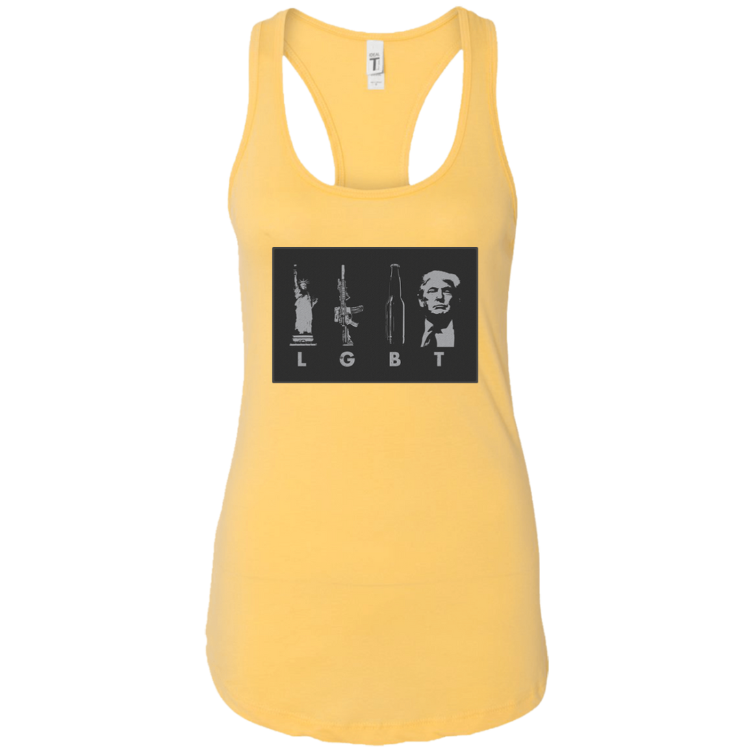 LGBT Donald Trump Ladies Ideal Racerback Tank - Trumpshop.net