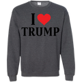 I Love Trump Pullover Sweatshirt  8 oz. - Trumpshop.net
