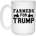 Farmers For Trump 15 Oz. White Mug - Trumpshop.net