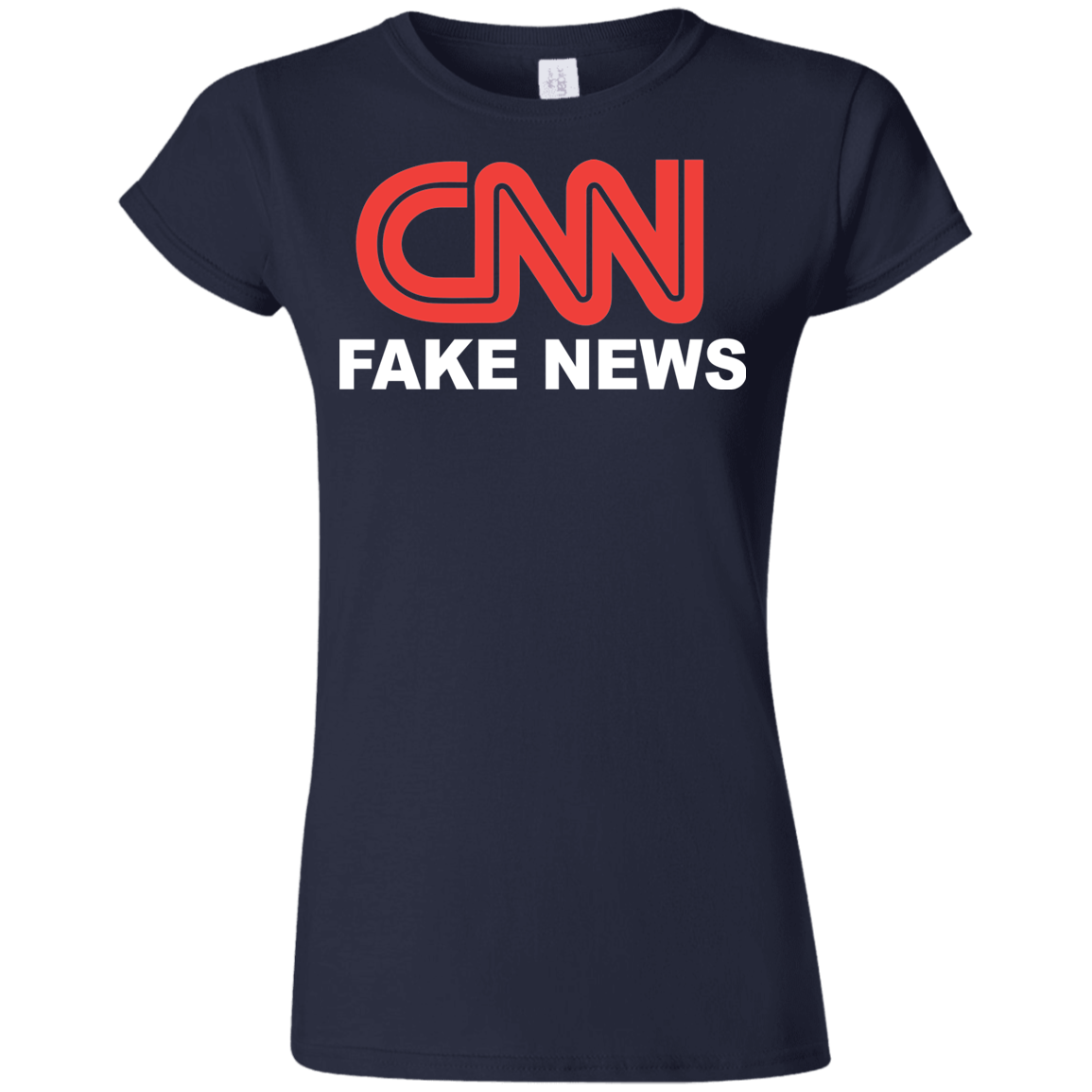 CNN Fake News Softstyle Ladies' T-Shirt - Trumpshop.net