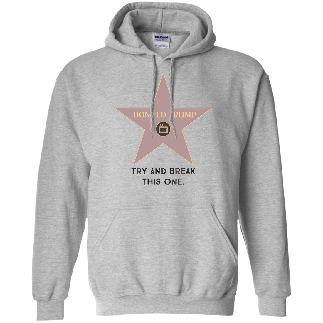 Try and break this hollywood star Donald Trump Pullover Hoodie 8 oz. - Trumpshop.net