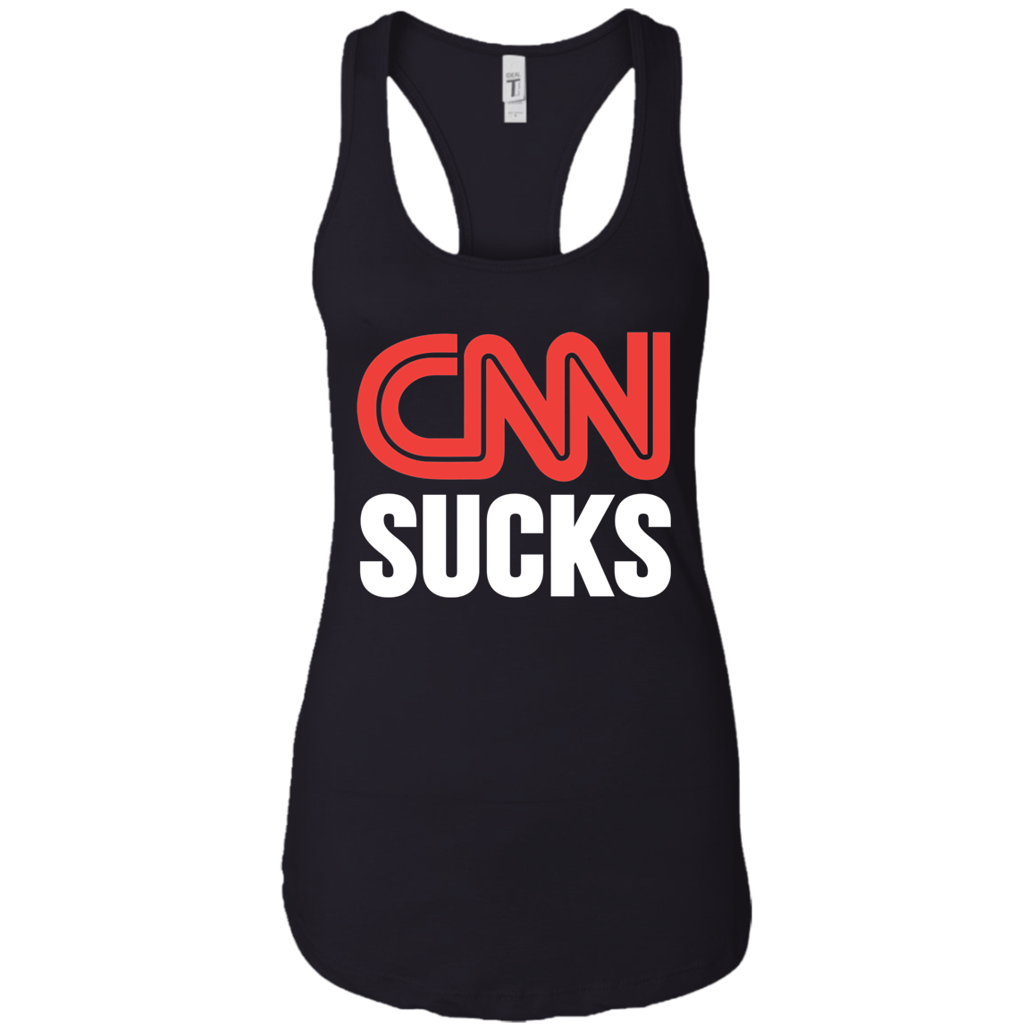 CNN Sucks Ladies Ideal Racerback Tank - Trumpshop.net