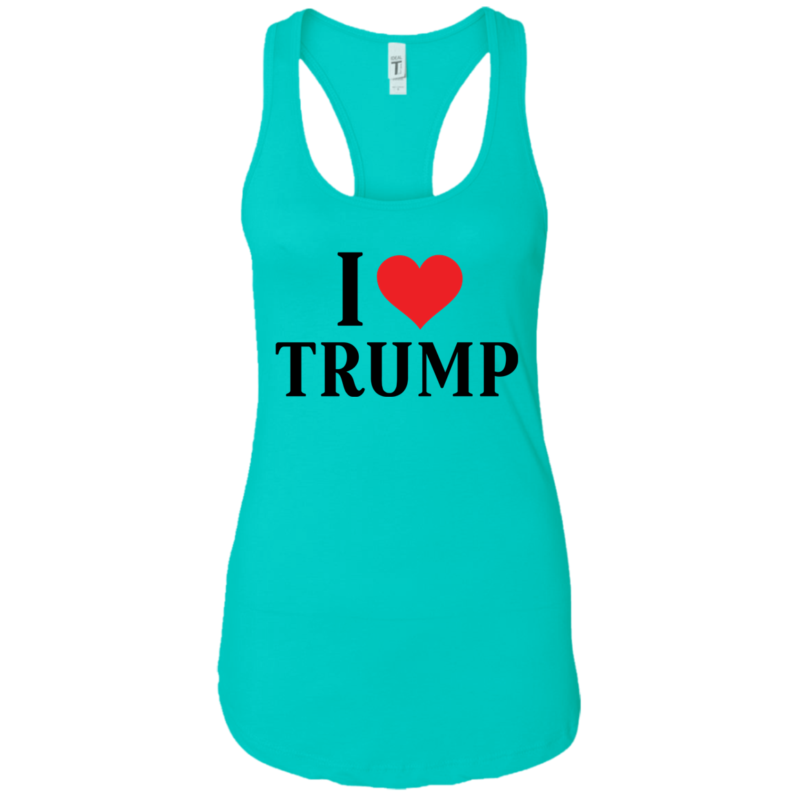 I Love Trump Ladies Ideal Racerback Tank - Trumpshop.net