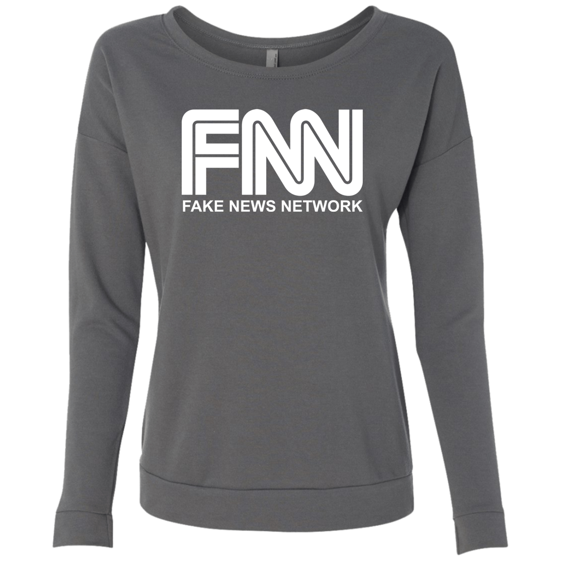 Fake News Network Ladies' French Terry Scoop - Trumpshop.net