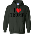 I Love Trump Pullover Hoodie 8 oz. - Trumpshop.net