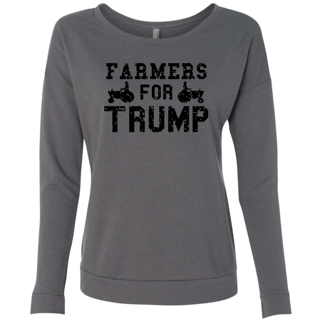 Farmers for Trump Ladies' French Terry Scoop - Trumpshop.net