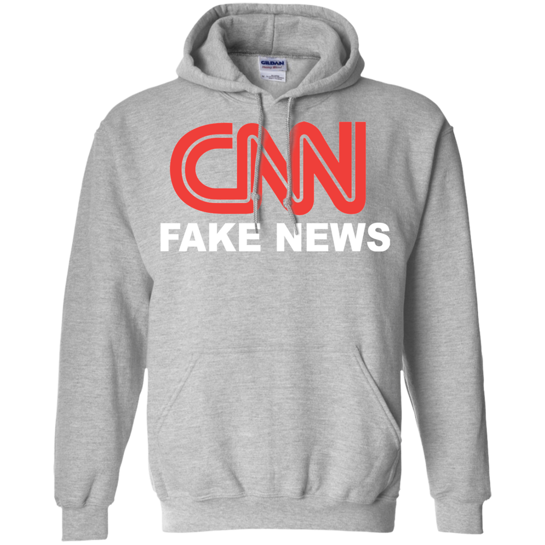 CNN Fake News Pullover Hoodie 8 oz. - Trumpshop.net