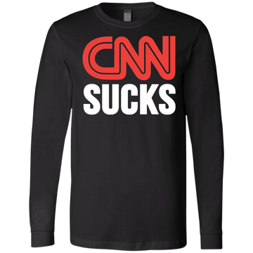 CNN Sucks Men's Jersey LS T-Shirt - Trumpshop.net