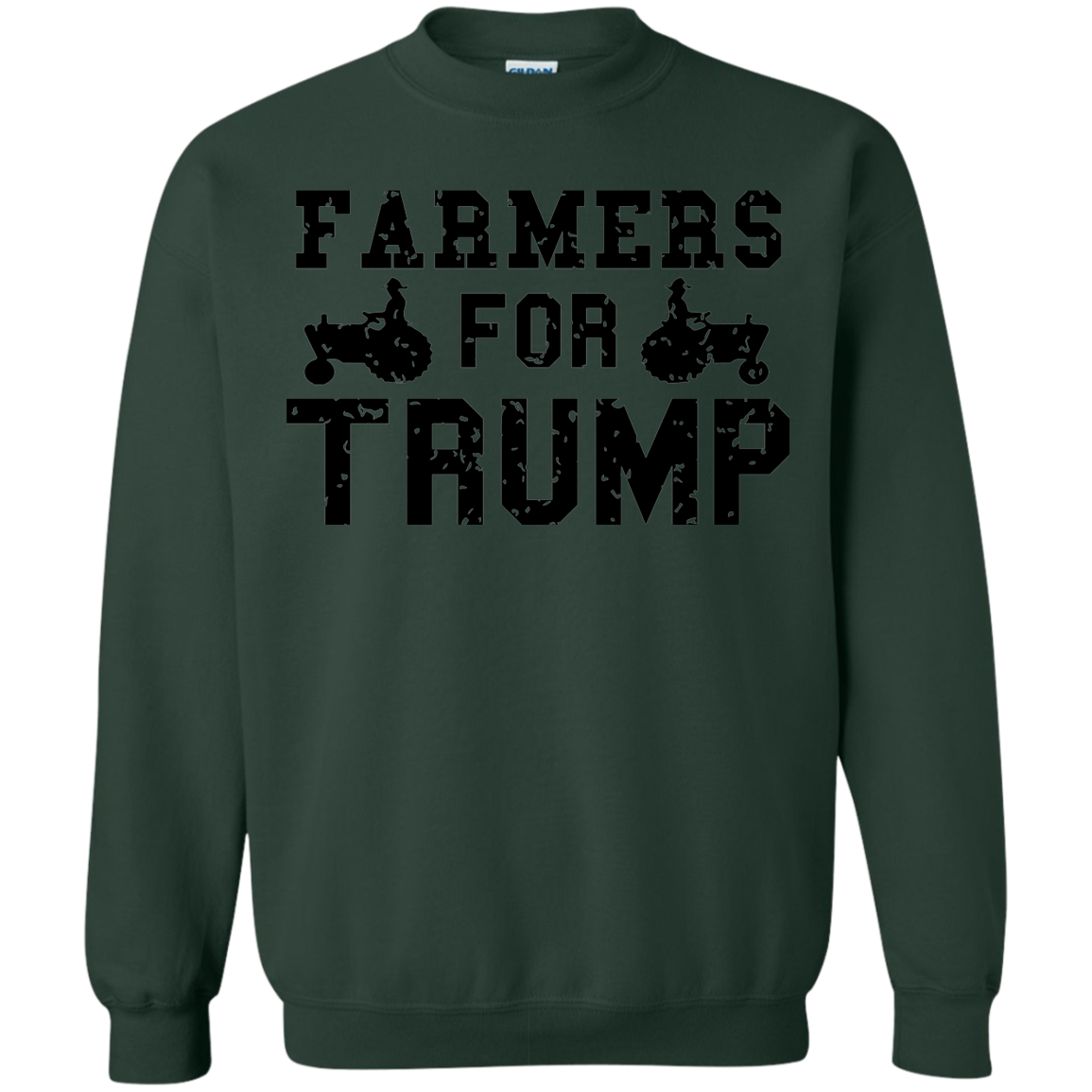 Farmers for Trump Crewneck Pullover Sweatshirt  8 oz. - Trumpshop.net