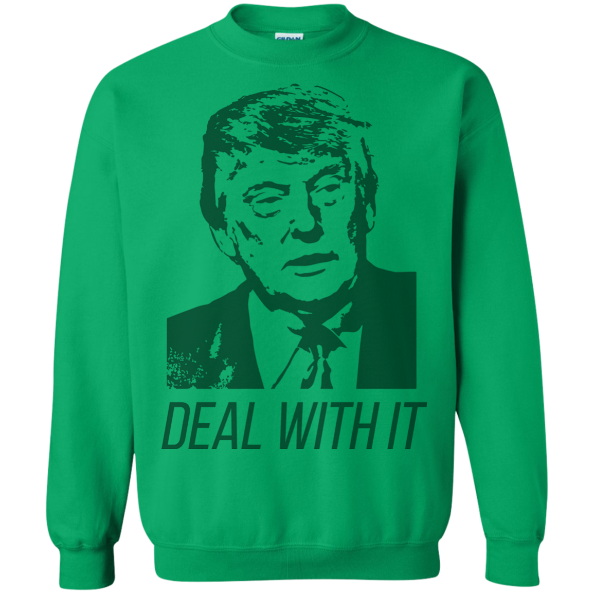Trump Deal With It Crewneck Pullover Sweatshirt  8 oz. - Trumpshop.net