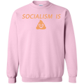 Socialism is Poop Crewneck Pullover Sweatshirt  8 oz. - Trumpshop.net