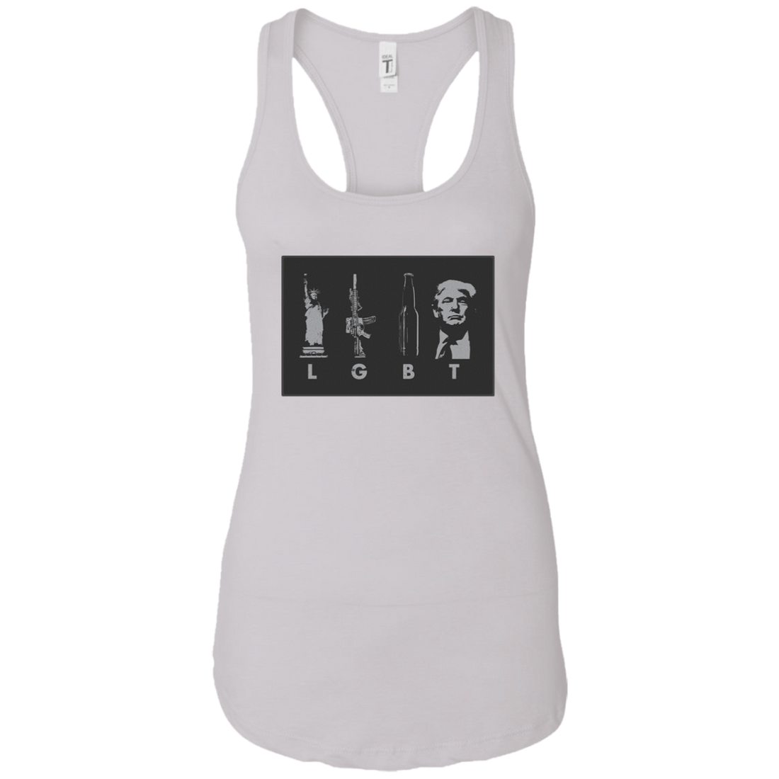 LGBT Donald Trump Ladies Ideal Racerback Tank - Trumpshop.net