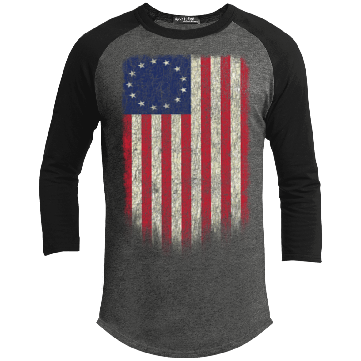 Betsy Ross Flag 13 Colonies Sporty T-Shirt - Trumpshop.net