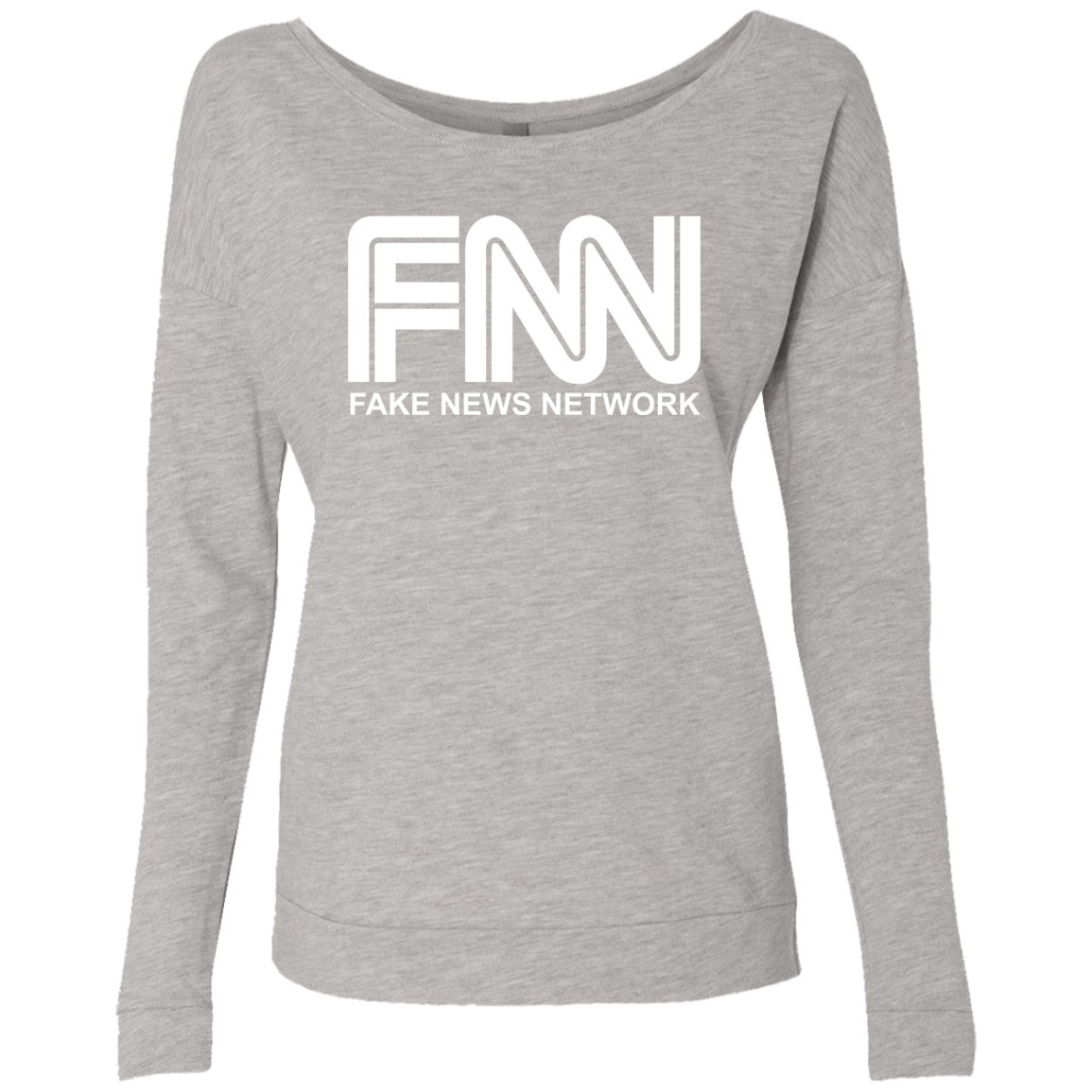 Fake News Network Ladies' French Terry Scoop - Trumpshop.net