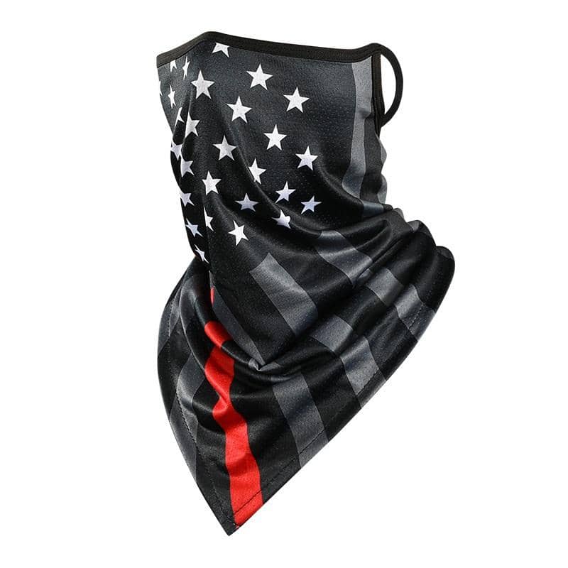 Made in USA Cooling USA Flag Neck Gaiter with Ear Loop - Trumpshop.net