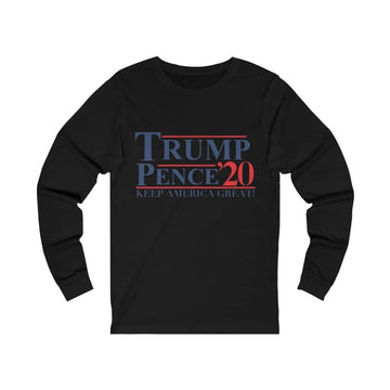 Trump Pence 2020 Men's Jersey Long Sleeve T-Shirt - Trumpshop.net