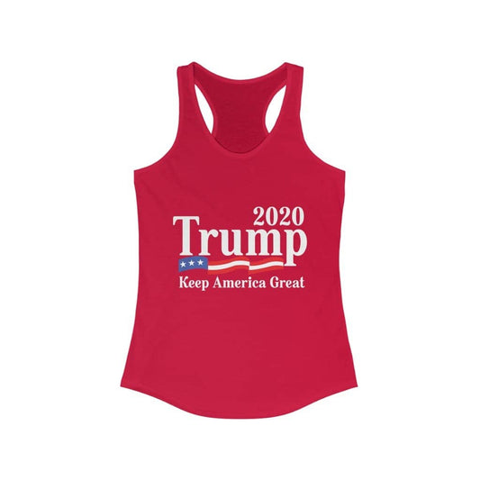 Trump 2020 Keep America Great Ladies Ideal Racerback Tank - Trumpshop.net