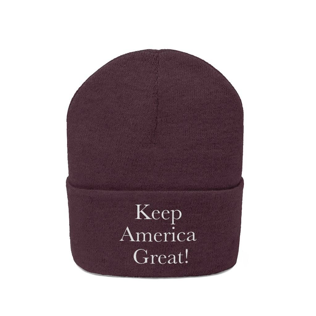 Keep America Great Emboridered #KAG Trump Knit Cap - Trumpshop.net